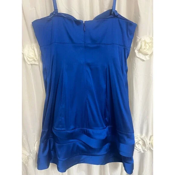 NWT BCBG MaxAzria Royal Blue Prom Cocktail Dress 12